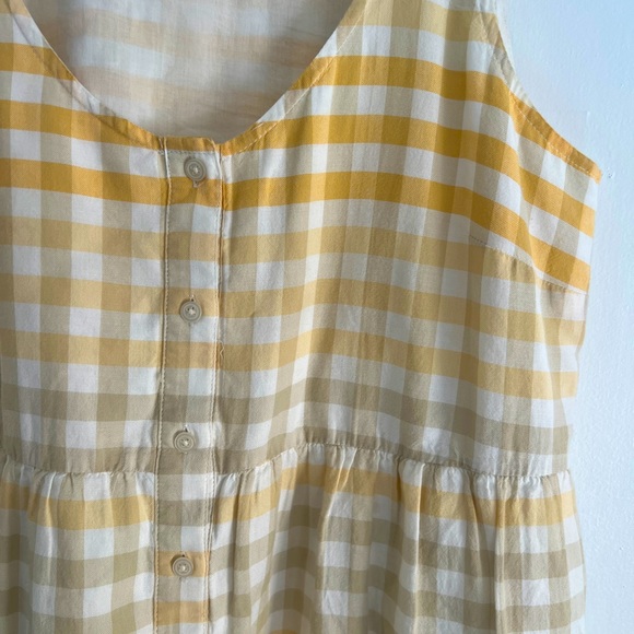 Madewell Button-Front Tiered Mini Dress - Picture 3 of 4